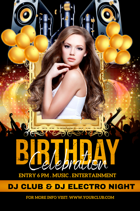 Modele Fete D Anniversaire Un Anniversaire Une Postermywall