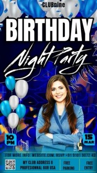 birthday party, Instagram Story template