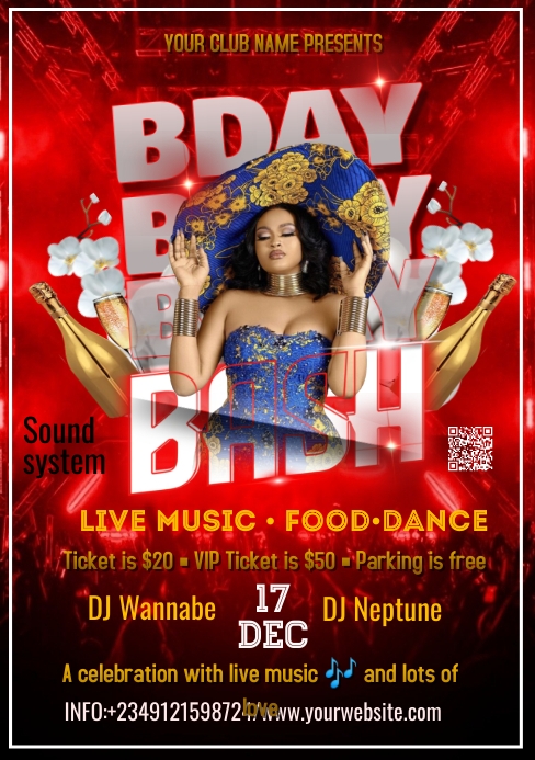 Birthday party (2) Template | PosterMyWall