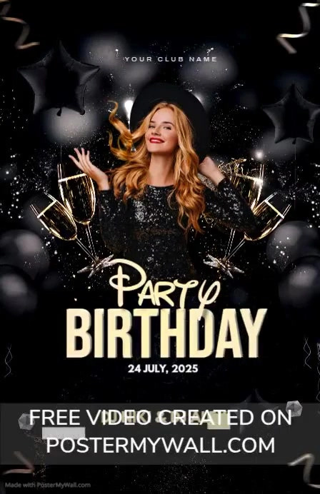 BIRTHDAY PARTY (2) Template | PosterMyWall