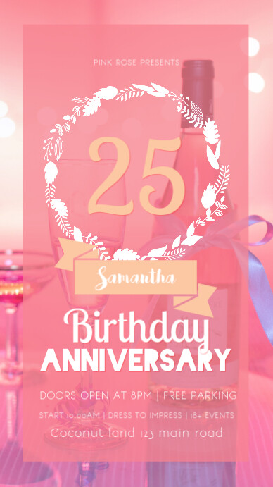 Modele Anniversaire Fete Anniversaire Whatsapp Postermywall Modele Anniversaire Fete Anniversaire Whatsapp Postermywall