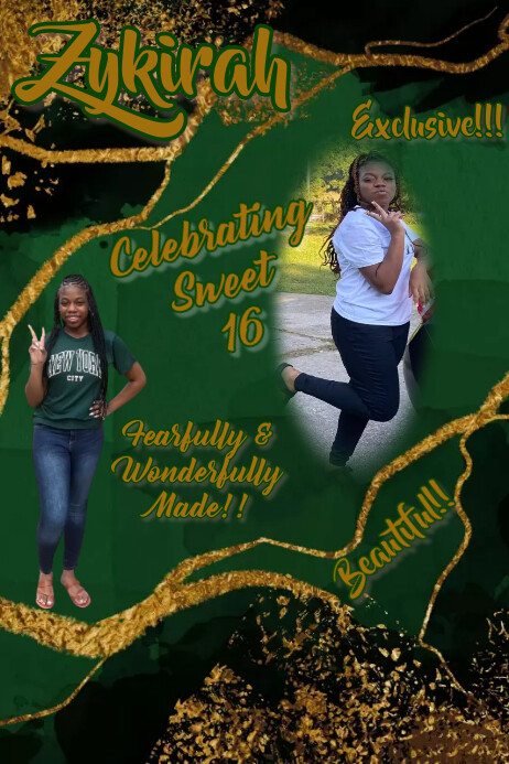 Birthday Party Banner, Sweet 16 Birthday (1) template