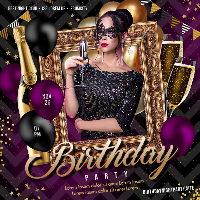 Birthday Party Banner Design Template Birthday Party Banner Design Template