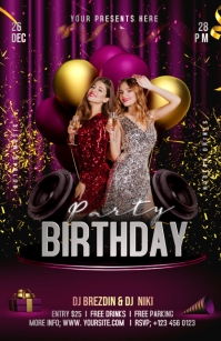 BIRTHDAY PARTY Tabloid template