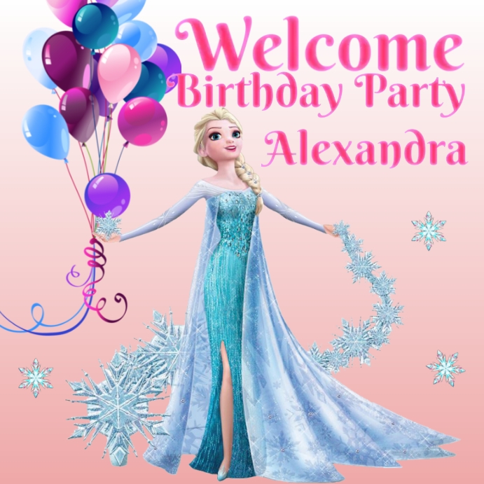 Birthday party Instagram na Post template