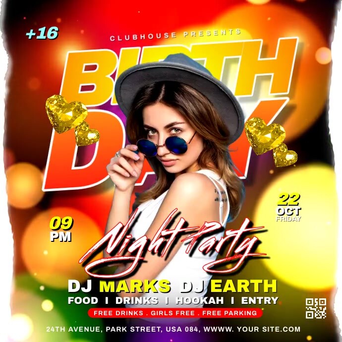 BIRTHDAY PARTY Template PosterMyWall
