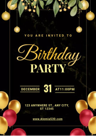 Birthday party invitation template | PosterMyWall