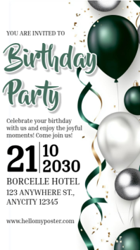 Birthday Party Instagram Story template