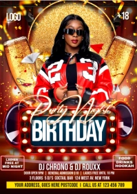 BIRTHDAY PARTY A6 template