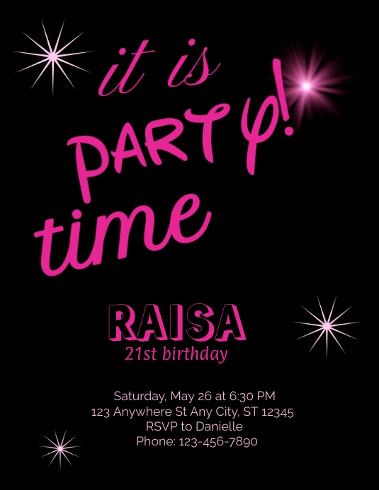 BIRTHDAY PARTY Template PosterMyWall