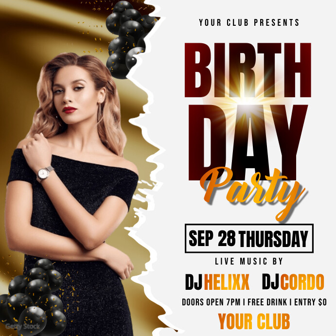 Birthday Party Design Template Birthday Party Design Template