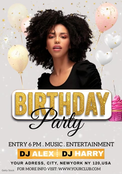BIRTHDAY PARTY Template PosterMyWall