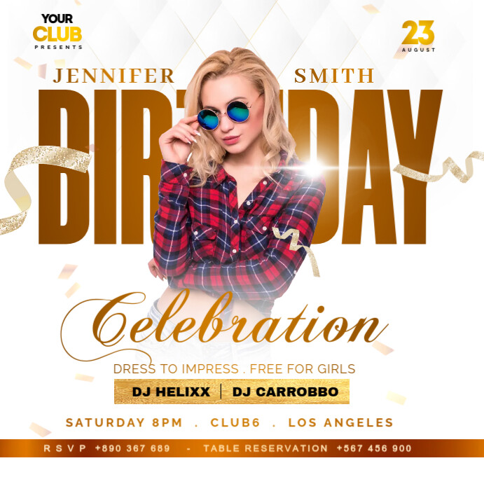 birthday party Template PosterMyWall