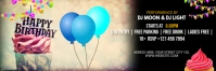 Birthday Party Email Header Nagłówek wiadomości e-mail template