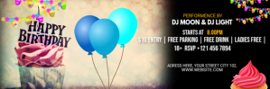 Birthday Party Email Header template