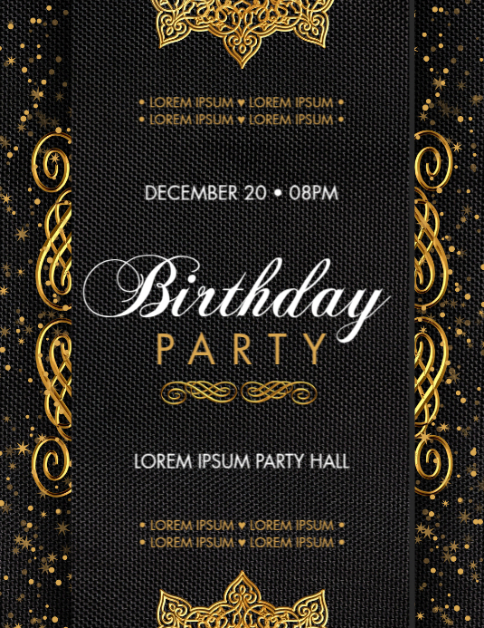 BIRTHDAY PARTY FLYER Template PosterMyWall