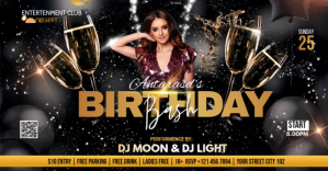 Birthday party flyer template Iklan Facebook