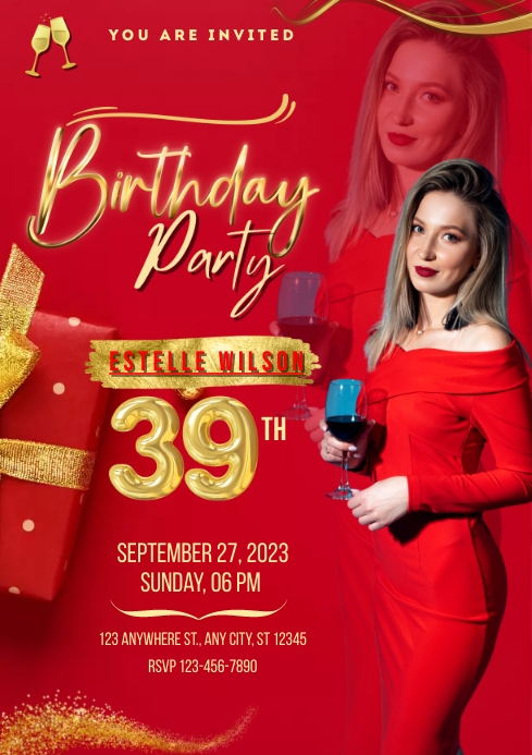 My Birthadsay Party Invetesion Birthday Party Invitation Template | PosterMyWall