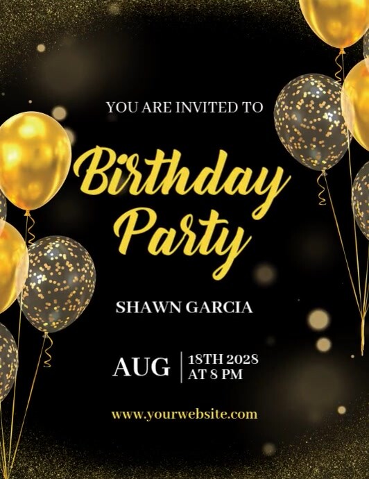 birthday party invitation Template | PosterMyWall