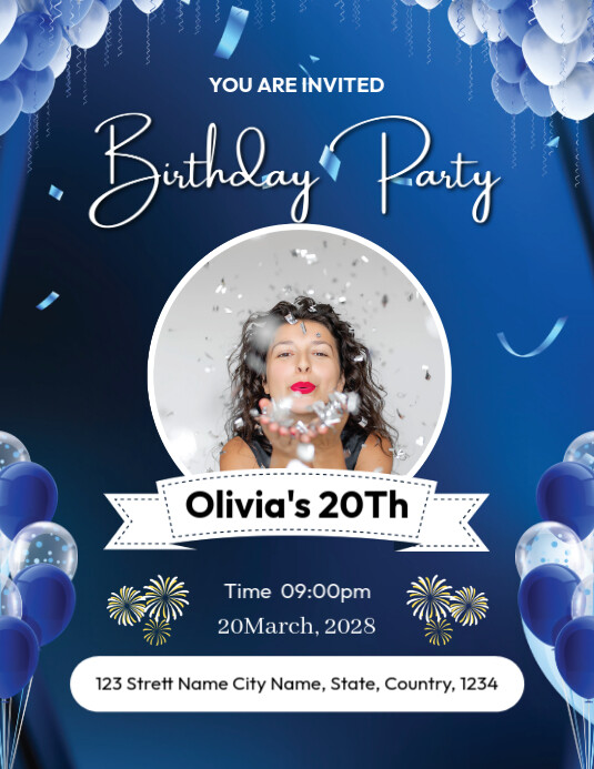 My Birthadsay Party Invetesion Birthday Party Invitation Template | PosterMyWall