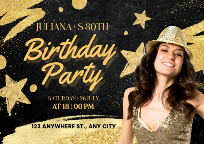My Birthadsay Party Invetesion birthday party invitation template | PosterMyWall