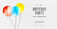 Birthday Party Invitation Template ภาพที่แชร์บน Facebook