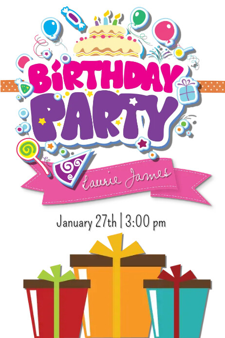Birthday party Template | PosterMyWall