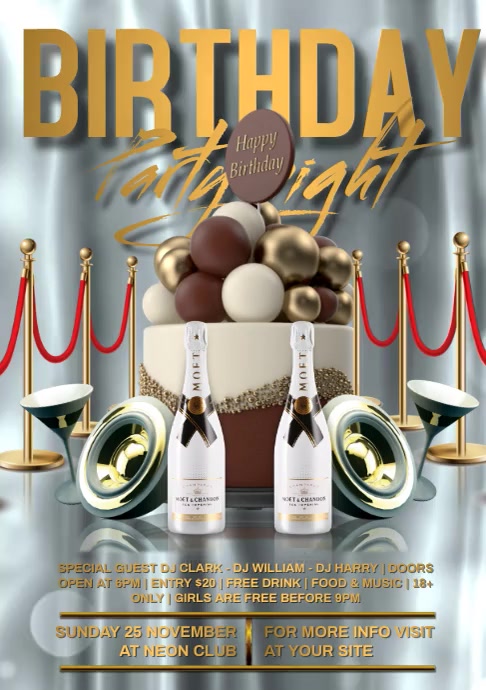 Birthday Party Video Template Postermywall Birthday Party Video Template Postermywall