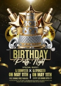 Birthday party video template A5