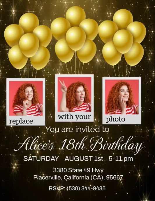 Photo Party Invitations birthday photo party invitation Template | PosterMyWall