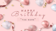 Birthday Pink Digital Display (16:9) template