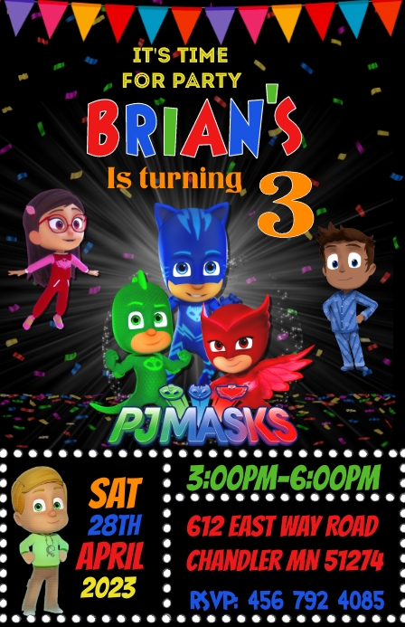 Pj Mask Design Pj Mask Birthday Printables - Printables Templates Free