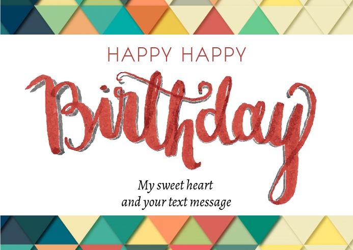 Birthday Post Card Template PosterMyWall