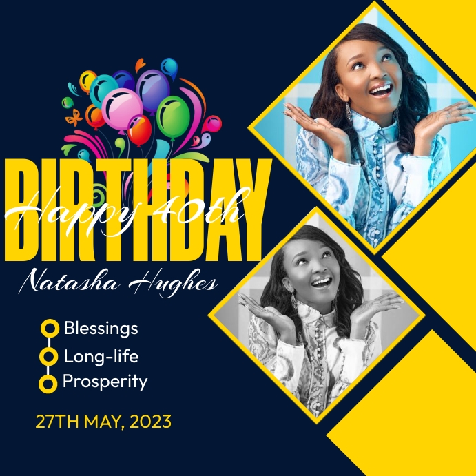 birthday post Template PosterMyWall