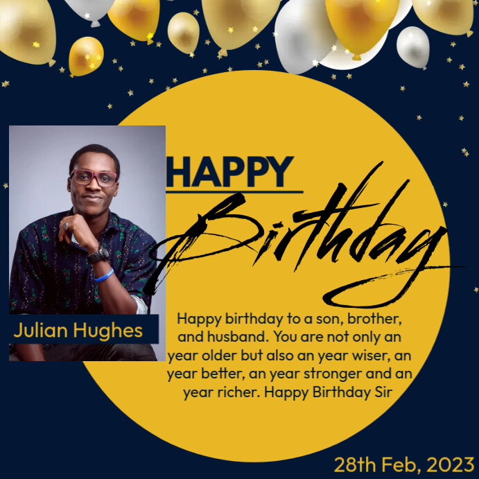 birthday post Template PosterMyWall
