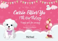 Birthday Postcard template