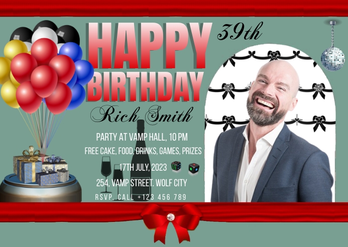 BIRTHDAY POSTCARD Template PosterMyWall