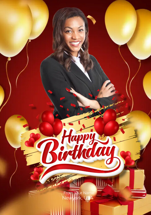 Personalized Birthday Banner - 6ft Photo Celebration Poster For Any Occasion, Custom Text