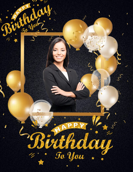 Birthday Poster Template PosterMyWall