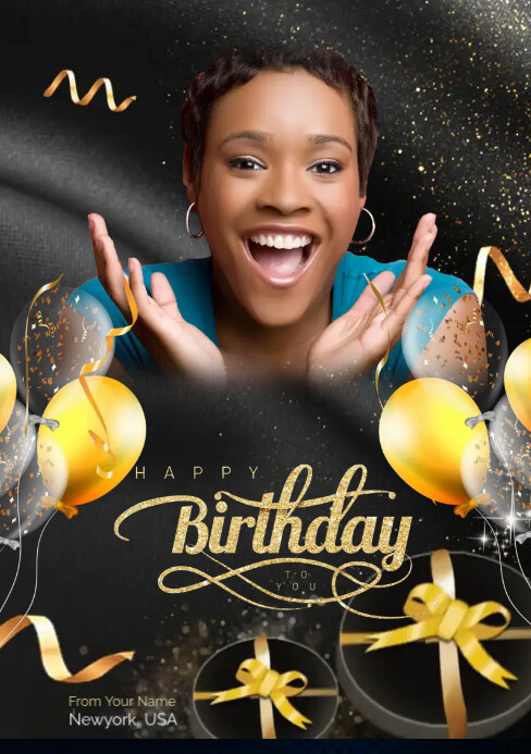 Birthday Poster Template PosterMyWall
