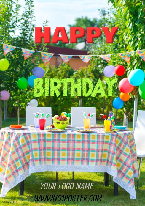Birthday Poster Template PosterMyWall