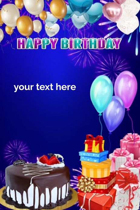 Birthday poster Template PosterMyWall Birthday poster Template PosterMyWall