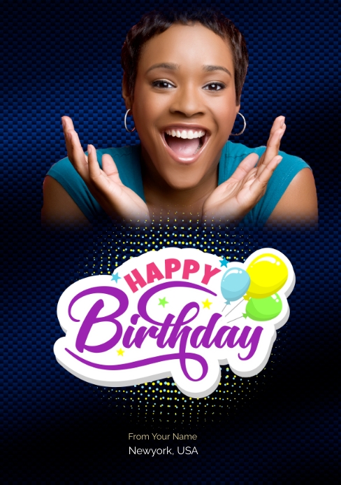 Birthday Poster Template PosterMyWall
