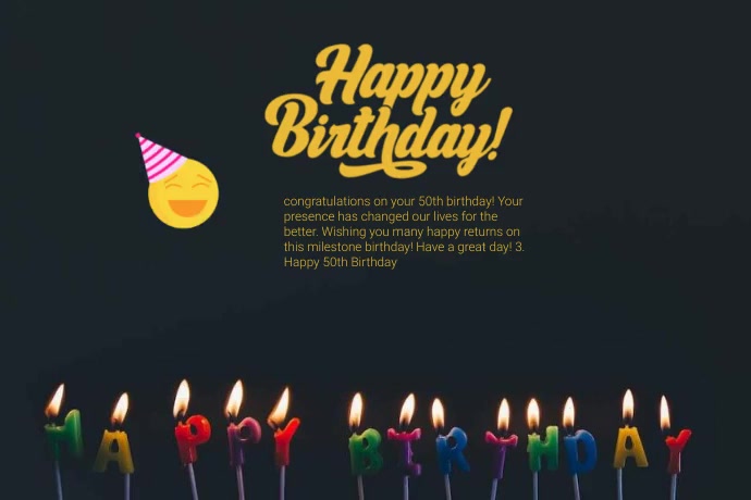 Birthday Poster Template PosterMyWall