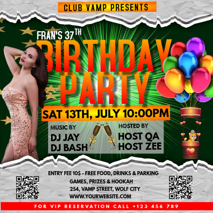 BIRTHDAY POSTER TEMPLATE PosterMyWall