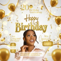 Birthday Poster Template Instagram-bericht