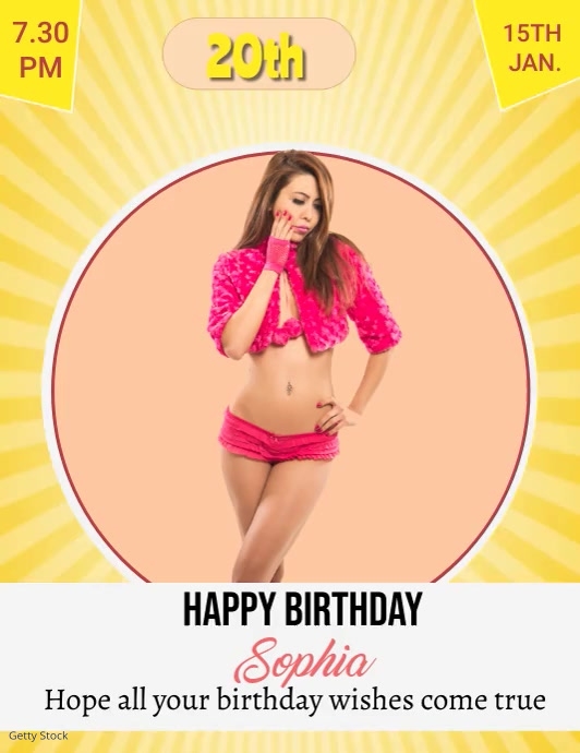 Birthday poster templet (1) Flyer (US Letter) template