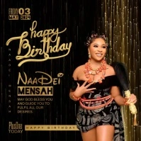 Birthday Posters Publicación de Instagram template
