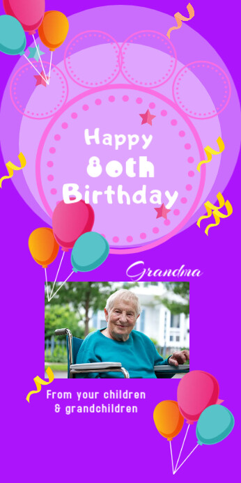 Birthday Pullup Template Postermywall