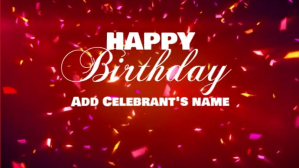 Birthday Template Digital Display (16:9)